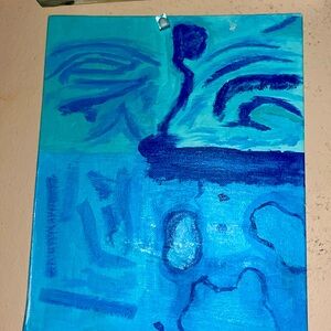 This painting I made is about how love can turn into sadness